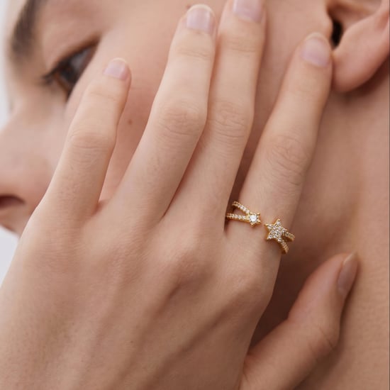Luxenter Brilliant Metal en Zirconia Legering Ring afgewerkt in 18 karaats geelgoud - Helmsu - Image 2