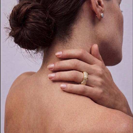 Luxenter Ring in Brilliant Metal and Zirconia Alloy finished in 18k yellow gold - Rechi - Image 5