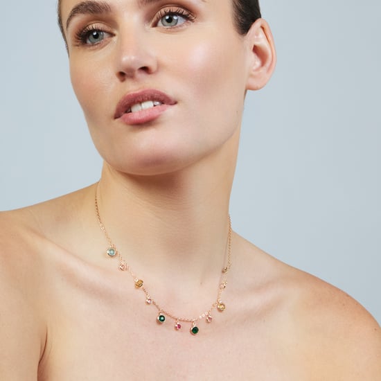 Luxenter Necklace in Metal Alloy and Multicolor Zirconia finished in 18k rose gold - Huis - Image 2