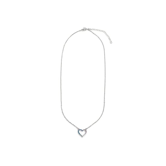 Luxenter Necklace in Metal Alloy and Multicolor Zirconia Rhodium Finish - Dressage - Image 2