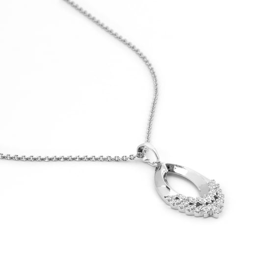 Luxenter Ketting in Brilliant Metal Alloy en Zirconia Rhodium afwerking - Liwen - Image 3