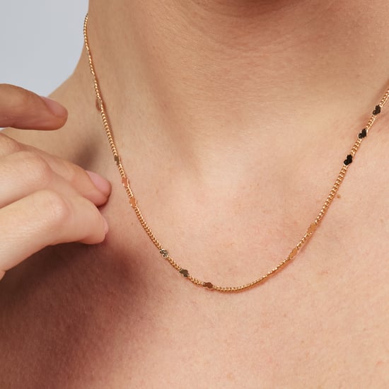 Luxenter necklace finished in 18k rose gold - Fons - Image 4