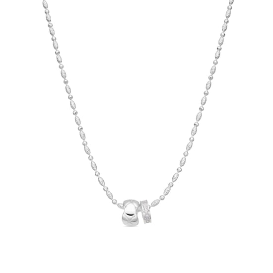 Luxenter Muince Zirconia Drithleach le Críoch Airgid - Laino - Image 1