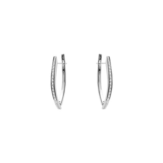 Luxenter Brilliant Rhodium-afgewerkte metalen en zirkonia legering oorbellen - Mosiath - Image 3