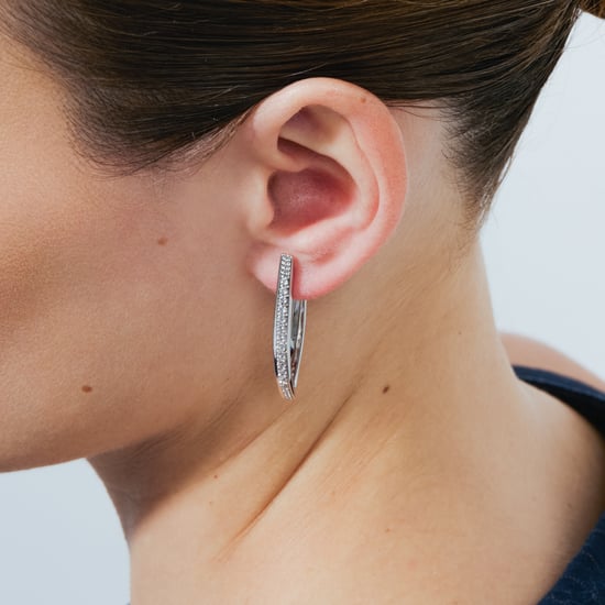 Luxenter Brilliant Rhodium-afgewerkte metalen en zirkonia legering oorbellen - Mosiath - Image 4