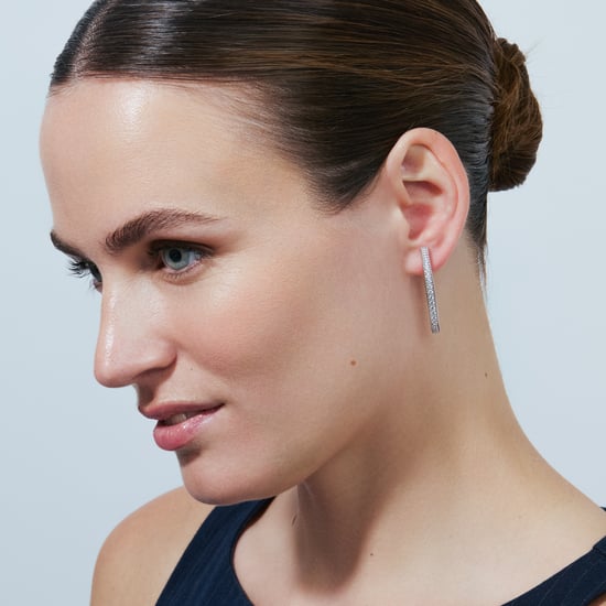 Luxenter Brilliant Rhodium-afgewerkte metalen en zirkonia legering oorbellen - Mosiath - Image 5