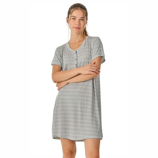 Women's Summer Nightgown Short Sleeve JJB27 - Image 4