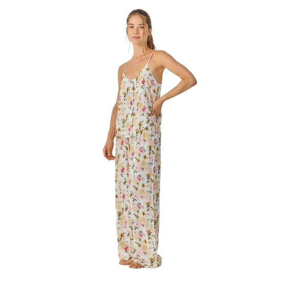 Women's Summer Pyjamas with Straps and Flowy Long Pants JJB30 - Image 4
