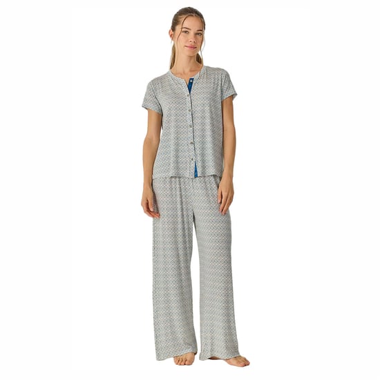 Women's Summer Pyjamas with Flowy Long Pants JJB28 - Image 1