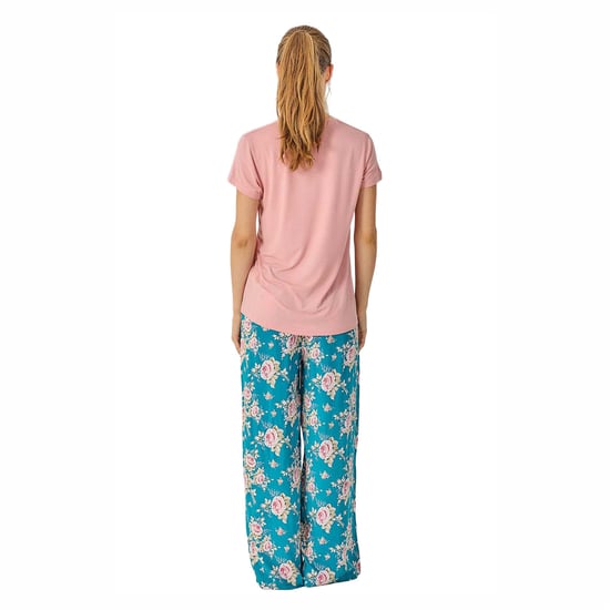 Women's Summer Pyjamas with Flowy Long Pants JJB34 - Image 3