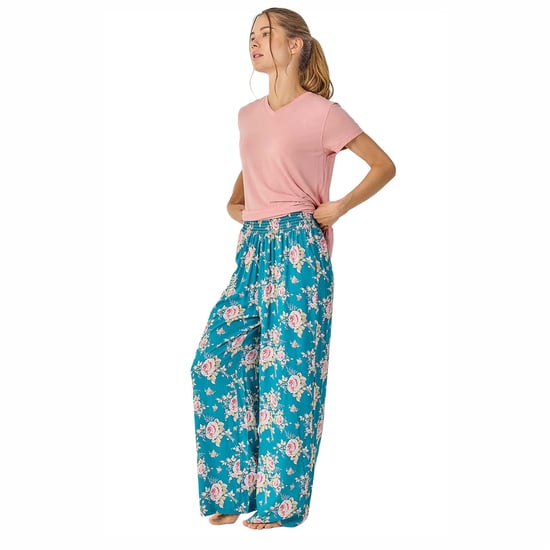 Women's Summer Pyjamas with Flowy Long Pants JJB34 - Image 4