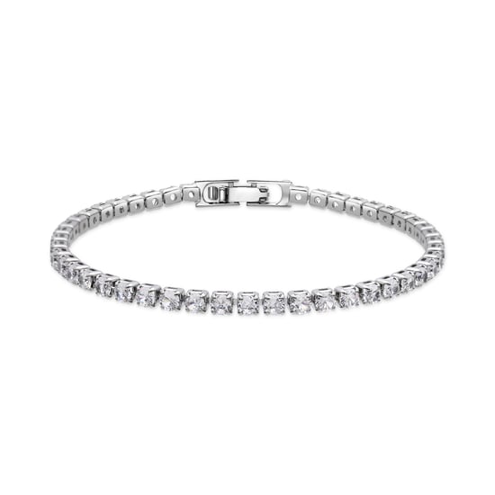 Luxenter armband in Brilliant Metal Alloy en Zirconia Rhodium afwerking - Newyn - Image 1