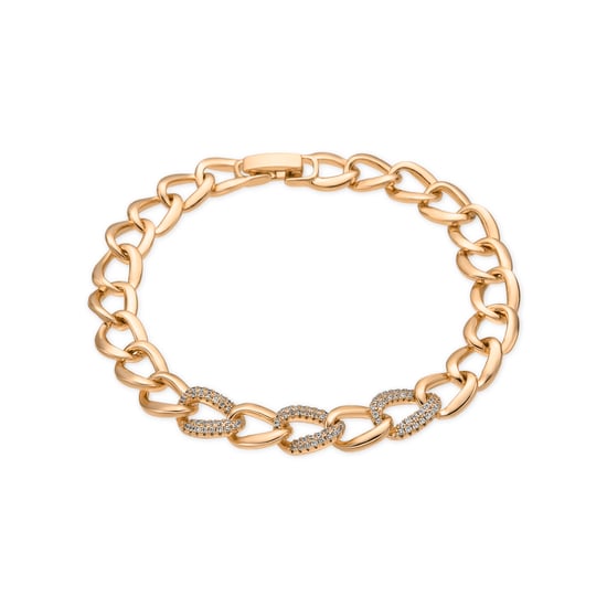 Luxenter 18k yellow gold finish bracelet with brilliant-cut zirconia - Uryo - Image 1
