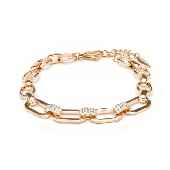 Luxenter Armband met 18-karaats geelgouden afwerking en schitterende zirkonia - Askev - Image 1