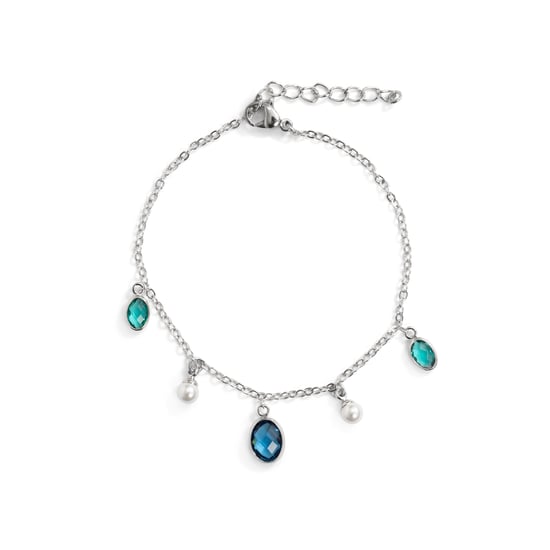 Luxenter armband in metaallegering en witte parel rhodiumafwerking - Sewi - Image 3