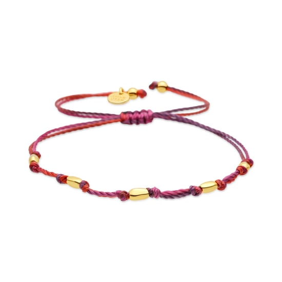 Luxenter Bracelet i Miotal Alloy agus Cadás Corcra críochnaithe in ór buí 18k - Buawe - Image 1