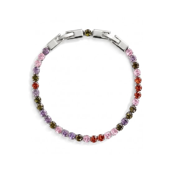 Luxenter Bracelet i Miotal Alloy agus Multicolor Zirconia críochnaithe i Róidiam - Frede - Image 3