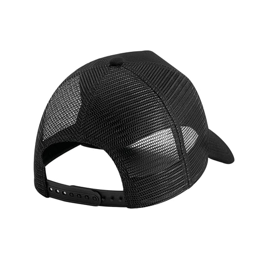 Beechfield Unisex Microknit Snapback Trucker Cap voor volwassenen (Zwart) - Image 2