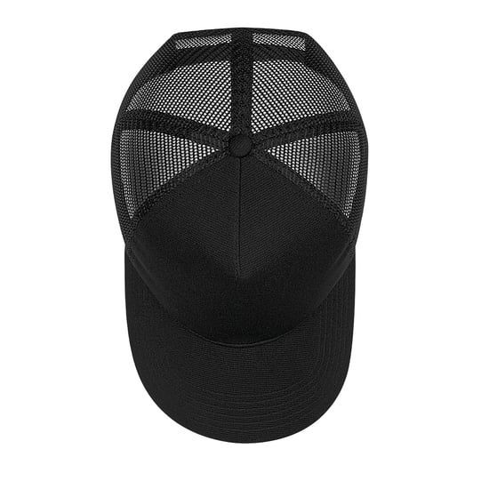 Beechfield Unisex Microknit Snapback Trucker Cap voor volwassenen (Zwart) - Image 3
