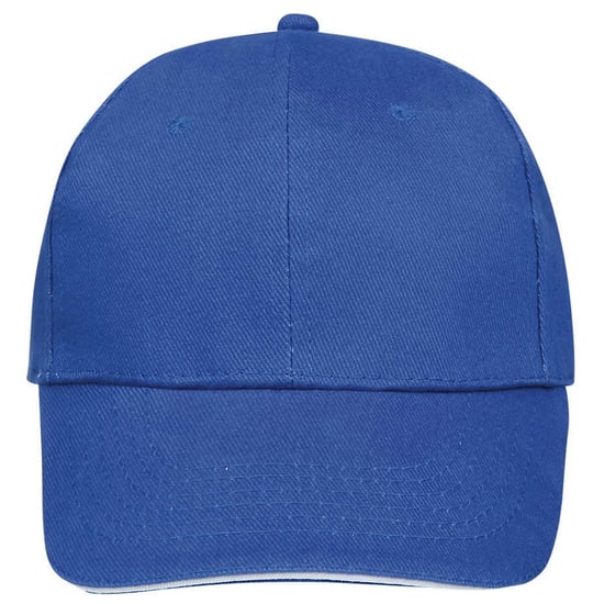 SOLS Buffalo 6 panel baseballpet (Koningsblauw/Wit) - Image 1