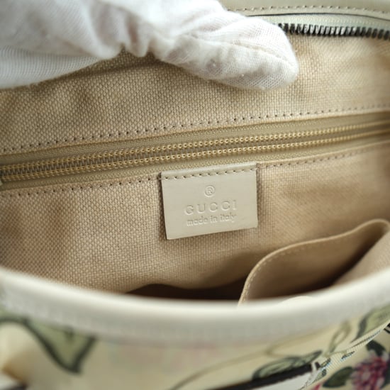 Gucci stoffen draagtas met bloemenprint - Image 6