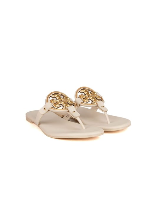 Tory Burch Sandaler Ny Kräm / Guld - Image 2