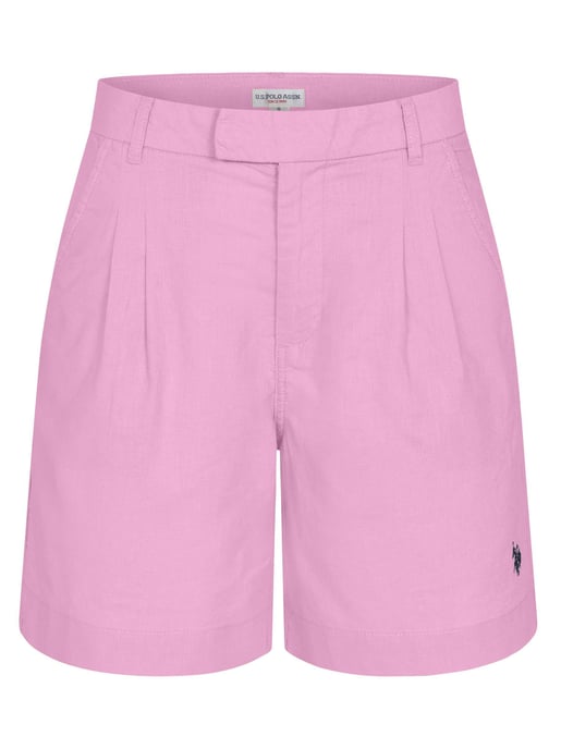 U.S. Polo Assn. dames linnen shorts van linnen-katoenmix - Image 1