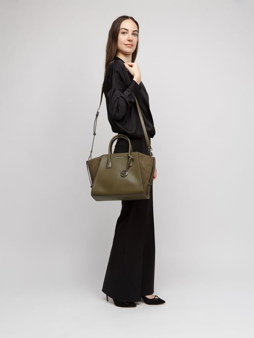 Michael Kors Satchel Bag Olive - Image 5