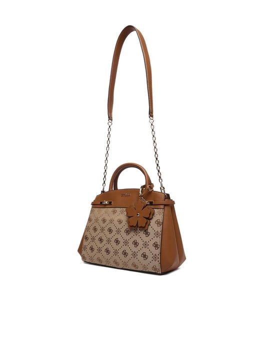 Guess Satchel Bag Latte Logo - Image 2
