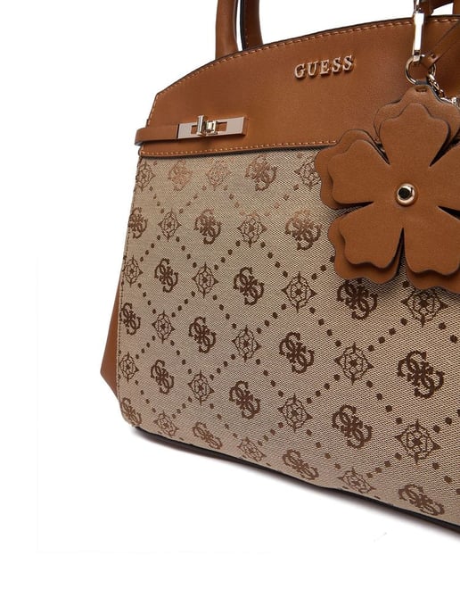 Guess Satchel Bag Latte Logo - Image 5