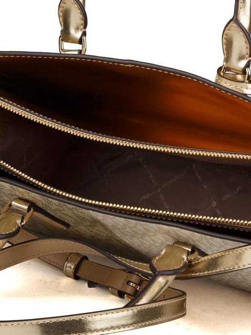 Michael Kors Schoudertas Parelmoer Goud - Image 4