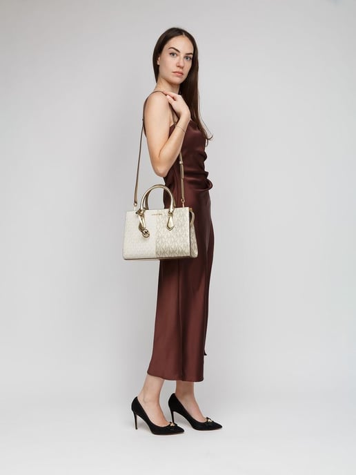 Michael Kors Schoudertas Parelmoer Goud - Image 5
