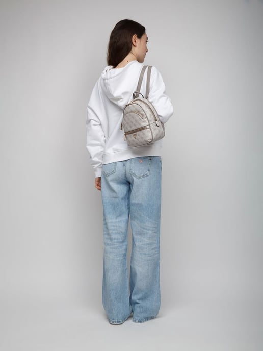 Guess Backpack Dark Taupe Logo - Image 5