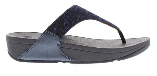 FitFlop Womens Flip Flops Lulu Glitz Toe-Post Slip On mindight navy - Image 2