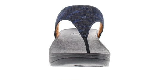 FitFlop Womens Flip Flops Lulu Glitz Toe-Post Slip On mindight navy - Image 3