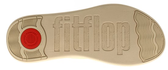FitFlop Womens Flip Flops Mode Go Beadie Button Toe Post Slip On platino - Image 5