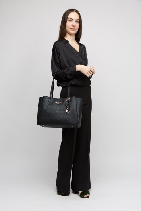 Guess Tote-väska Svart Logotyp - Image 5