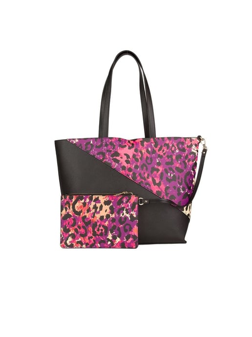 Just Cavalli Shopping Bag Fuxia Multi Print - Image 3