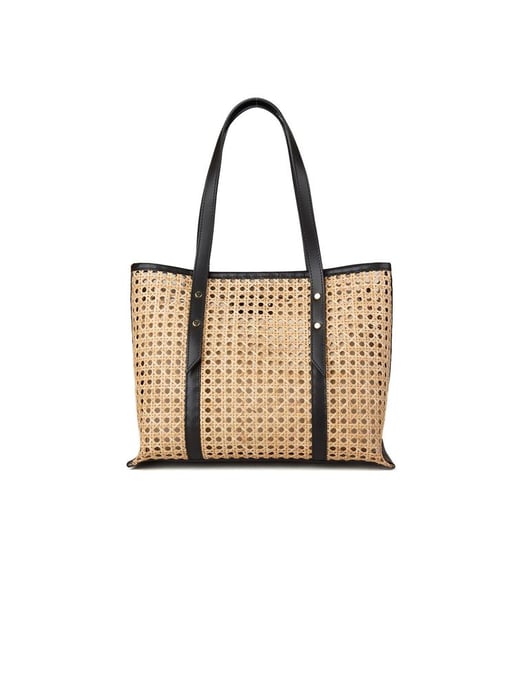 Giulia Monti Tote Bag Beige/Black - Image 3