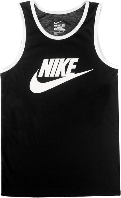 Nike Air Mens Athletic Black/White Vest Tank Top - Image 4