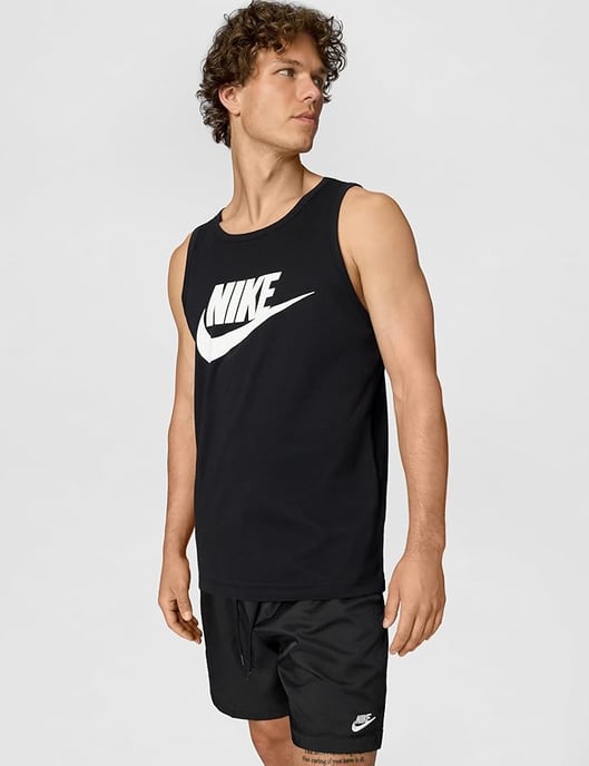 Nike Air Mens Athletic Black Vest Tank Top - Image 3