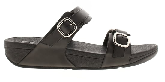 FitFlop Womens Flip Flops Lulu Adjustable Slider Leather Slip On black - Image 2