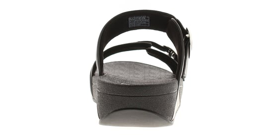 FitFlop Womens Flip Flops Lulu Adjustable Slider Leather Slip On black - Image 4