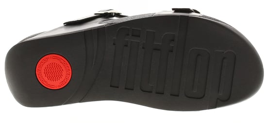 FitFlop Womens Flip Flops Lulu Adjustable Slider Leather Slip On black - Image 5