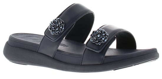 FitFlop Womens Flat Sandals Mode Go Beadie Button Flatform Slip On mindight navy - Image 1