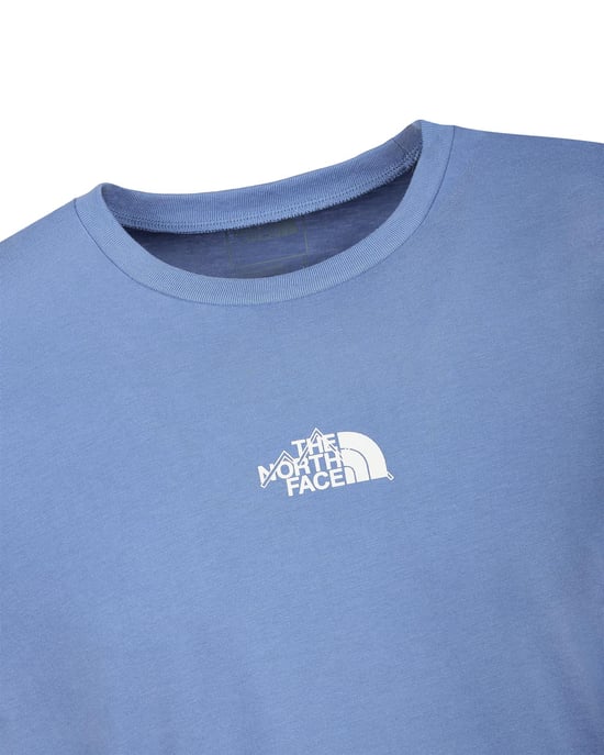 The North Face Centre Logo T-Shirt Blue - Image 2