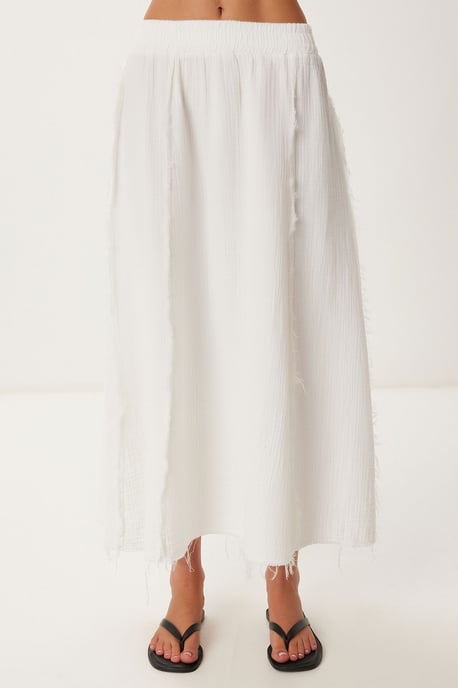 Katoenen Mouwloze Blouse en Wijde Rok Set - Image 5