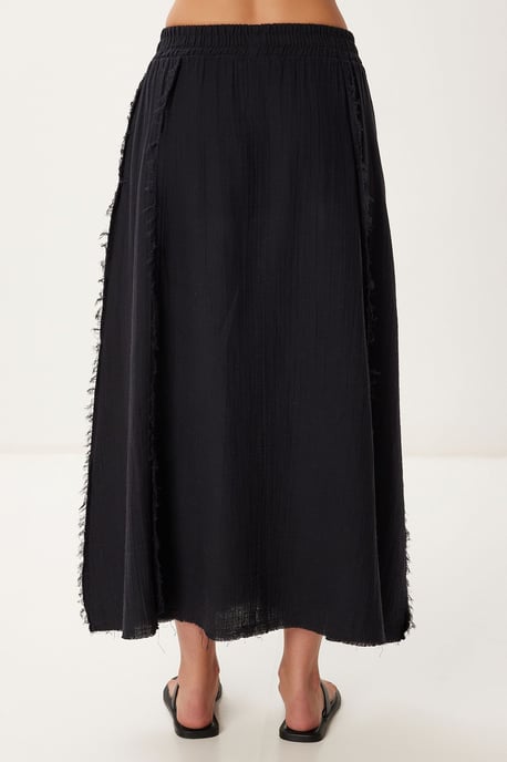 Katoenen Mouwloze Blouse en Wijde Rok Set - Image 6