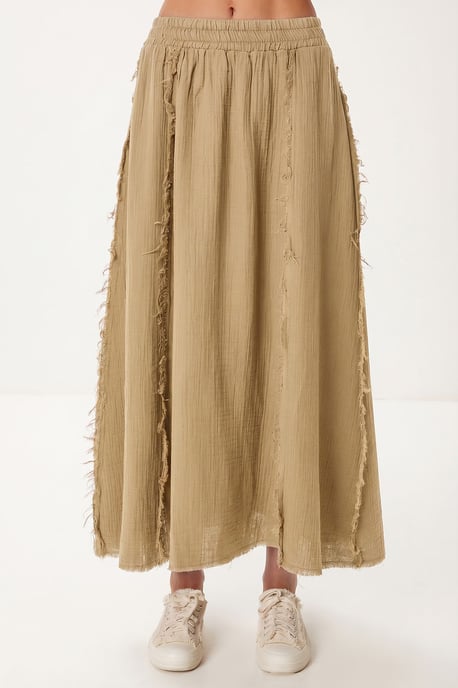 Katoenen Mouwloze Blouse en Wijde Rok Set - Image 3