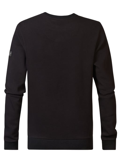 Petrol Industries - Heren Effen Sweater Canning - Zwart - Image 2